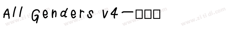 All Genders v4字体转换